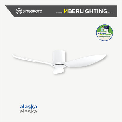 HYSON 3-Blades Hugger Ceiling Fan WHITE