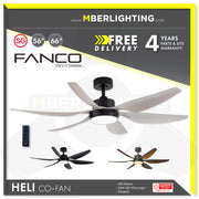 FANCO Heli 56" /66" Ceiling Fan With Optional 24W LED Light