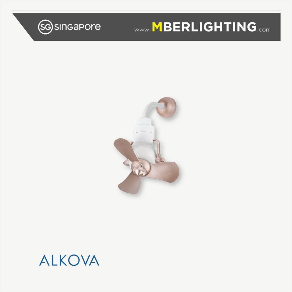 JOY Corner Fan ROSE GOLD – MBER Lighting & Ceiling Fan
