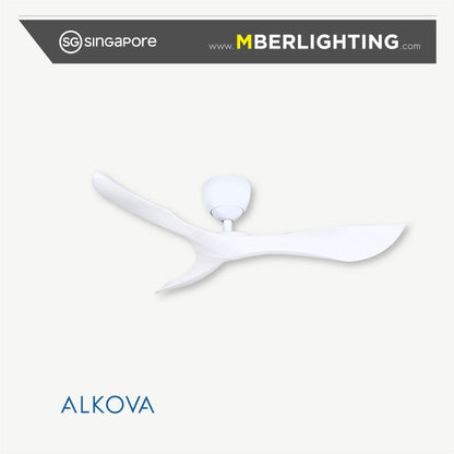 KOKO-G2-HG 3-Blades Drop-Rod Ceiling Fan WHITE