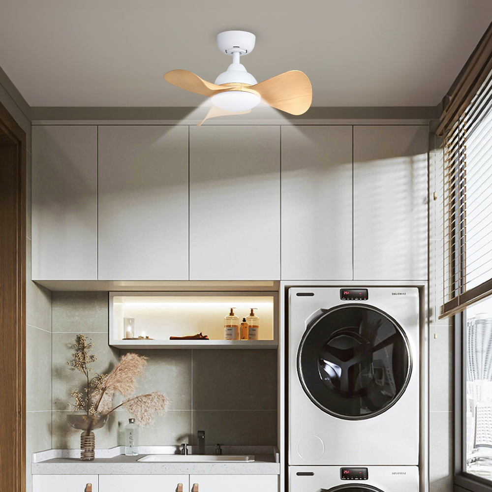 MILI 3-Blades Drop Rod Ceiling Fan MAPLE