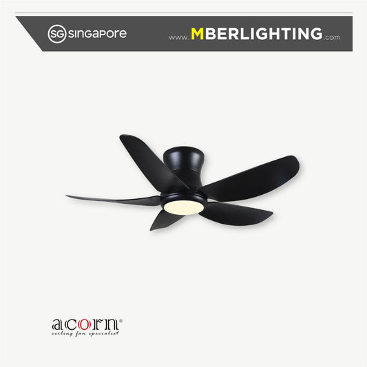 MAXFLOW DC388H 5-Blades Hugger Ceiling Fan BLACK