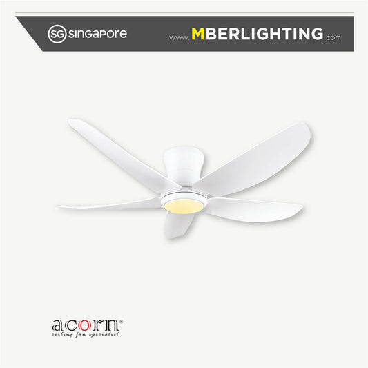 MAXFLOW DC388H 5-Blades Hugger Ceiling Fan WHITE