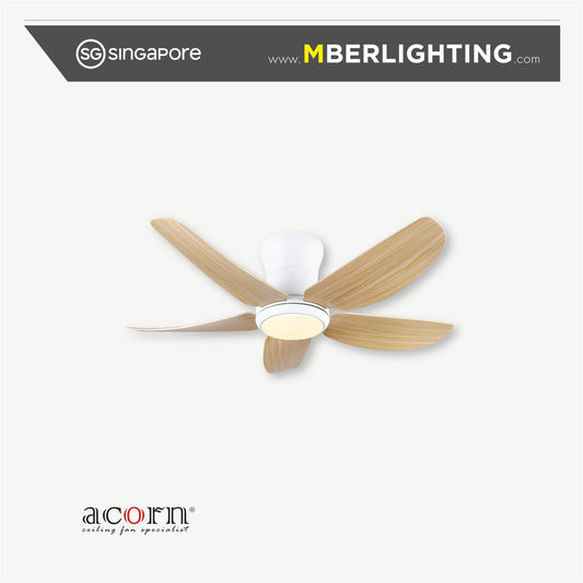 MAXFLOW DC388H 5-Blades Hugger Ceiling Fan PINE