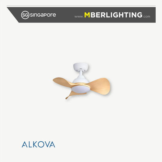 MILI 3-Blades Drop Rod Ceiling Fan MAPLE