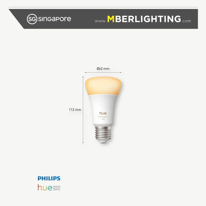 Philips Hue A60 E27 Bulb White Ambiance 8W
