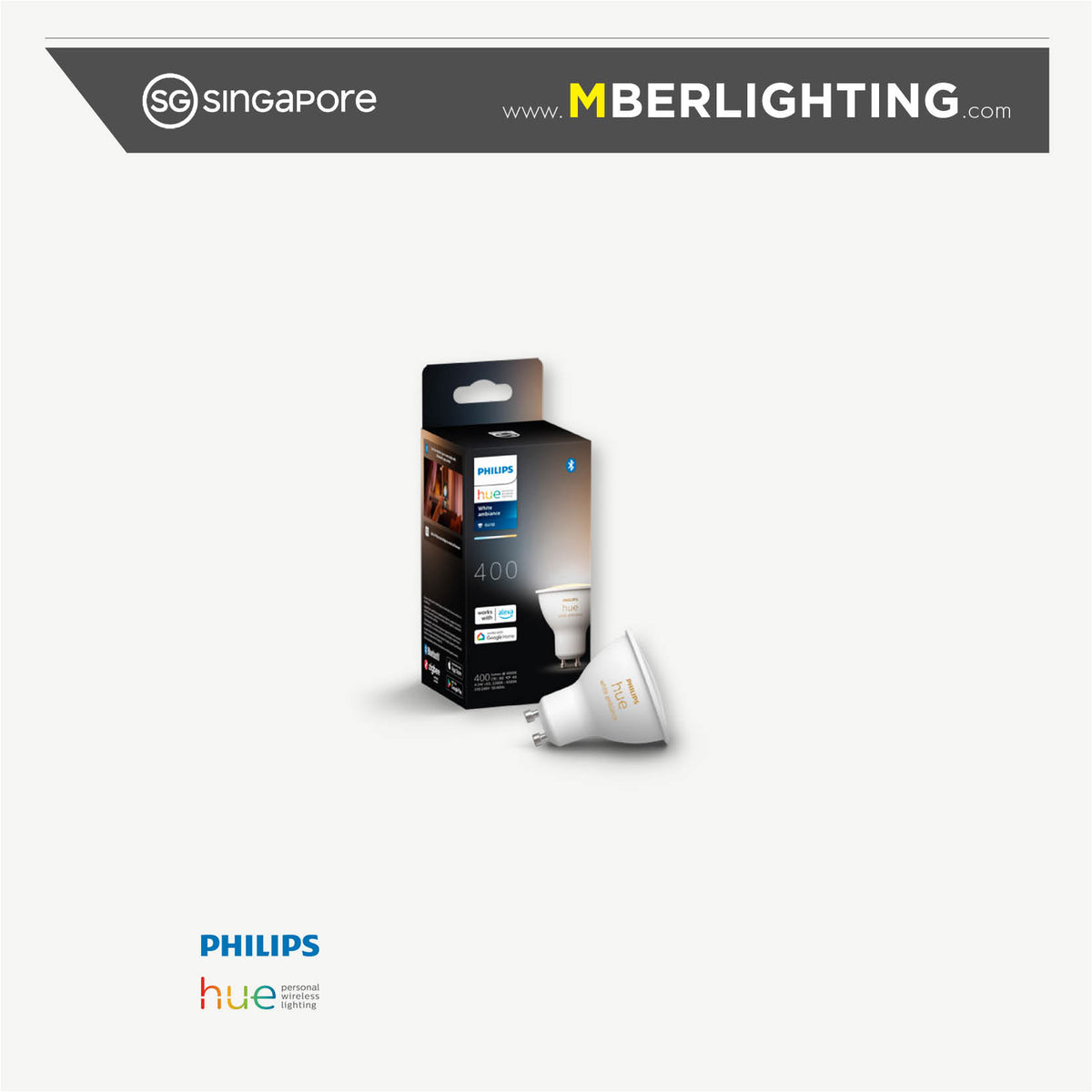Philips Hue GU10 Bulb White Ambiance 4.2W