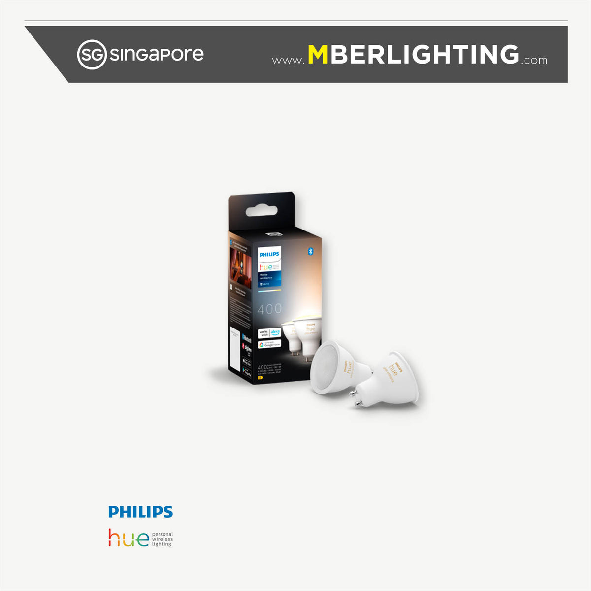 Philips Hue GU10 Bulb White Ambiance 4.2W