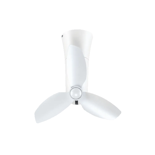 Spin quincy white ceiling mount corner fan animated gif