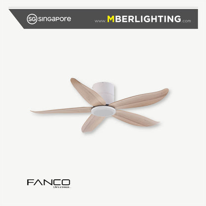 RITO5 5-Blades Hugger Ceiling Fan WHITE PINE