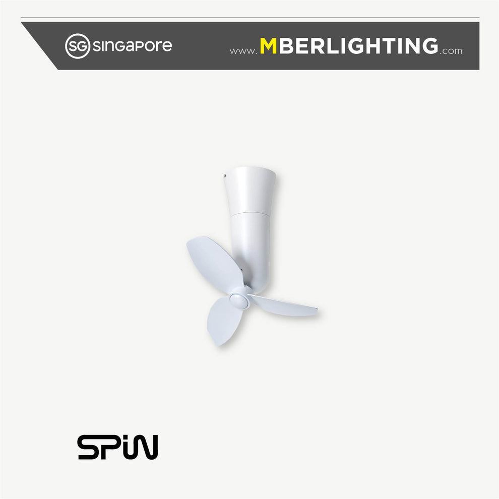 SPHERE Corner Fan QUINCY WHITE – MBER Lighting & Ceiling Fan