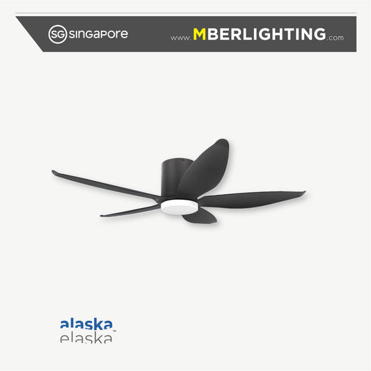 STARASON+ 5-Blades Hugger Ceiling Fan BLACK