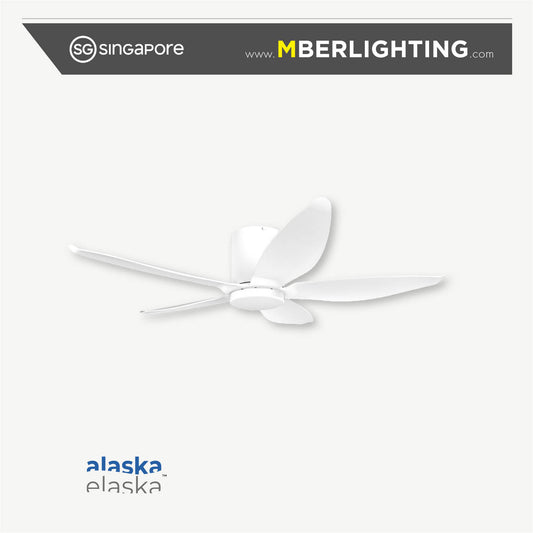 STARASON+ 5-Blades Hugger Ceiling Fan WHITE
