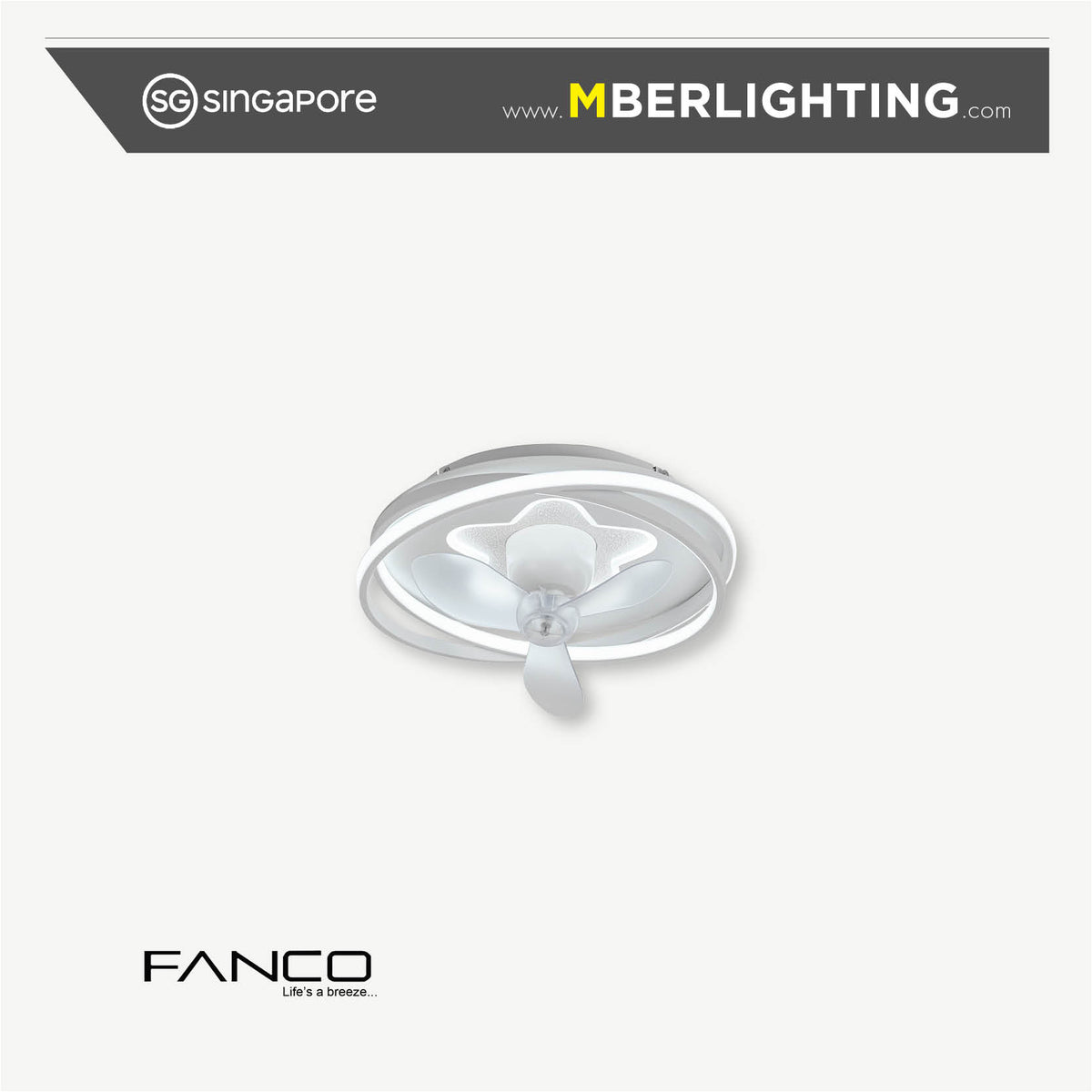 TRISTAR TOFAN-3 Ceiling Light with Air Circulator