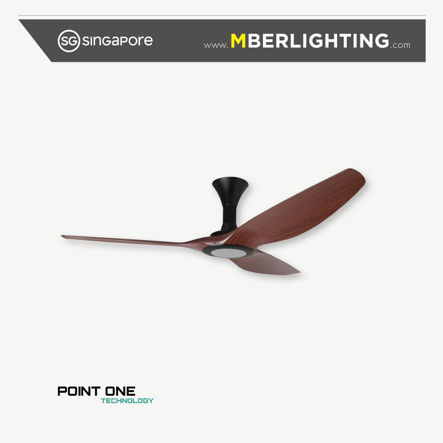 TYPHOON RS 3-Blades Hugger Ceiling Fan CHERRYWOOD