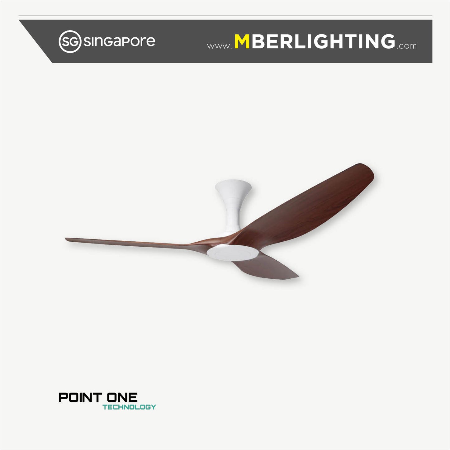 TYPHOON RS 3-Blades Hugger Ceiling Fan CHERRYWOOD