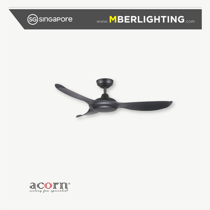 VOGA DC368 3-Blades Drop-Rod Ceiling Fan COFFEE BLACK