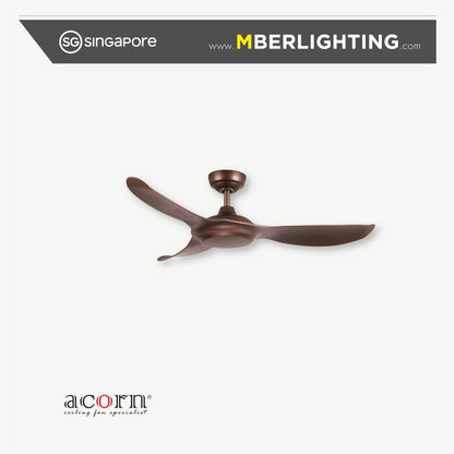 VOGA DC368 3-Blades Drop-Rod Ceiling Fan SAND GOLD