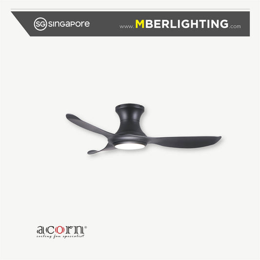 VOGA DC368H 3-Blades Hugger Ceiling Fan COFFEE BLACK