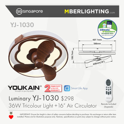 LUMINARY YJ-1030 Ceiling Light with Air Circulator