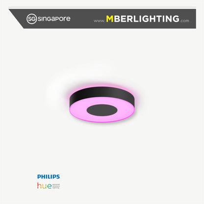 Philips Hue Xamento Smart Ceiling Light in black