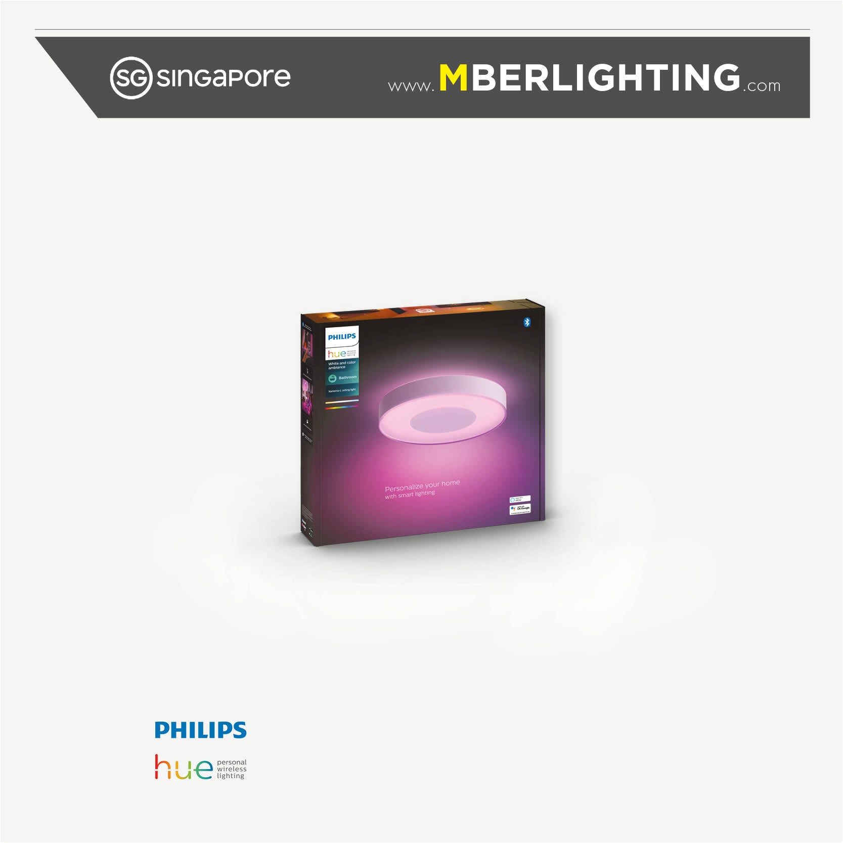 Philips Hue Xamento Smart Ceiling Light packaging box