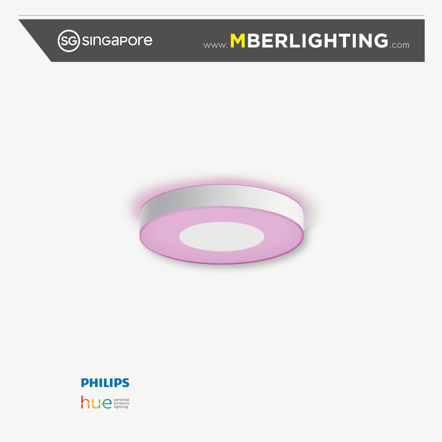 Philips Hue Xamento Smart Ceiling Light in white