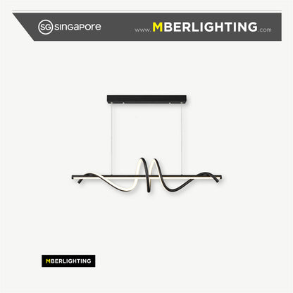 Curved LED Hanging Light