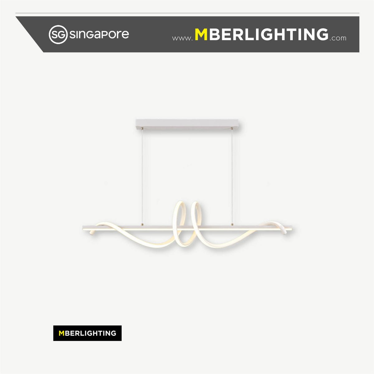 Curved LED Hanging Light