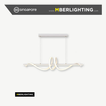 Curved LED Hanging Light