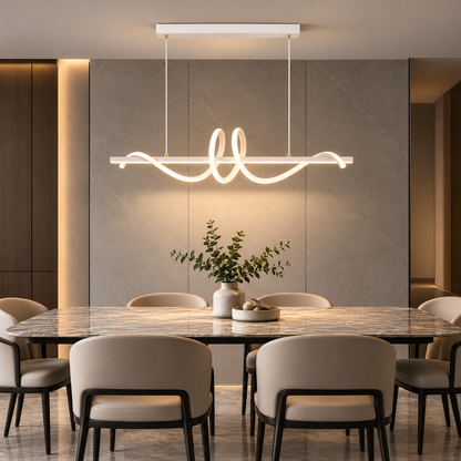 Curved LED Hanging Light