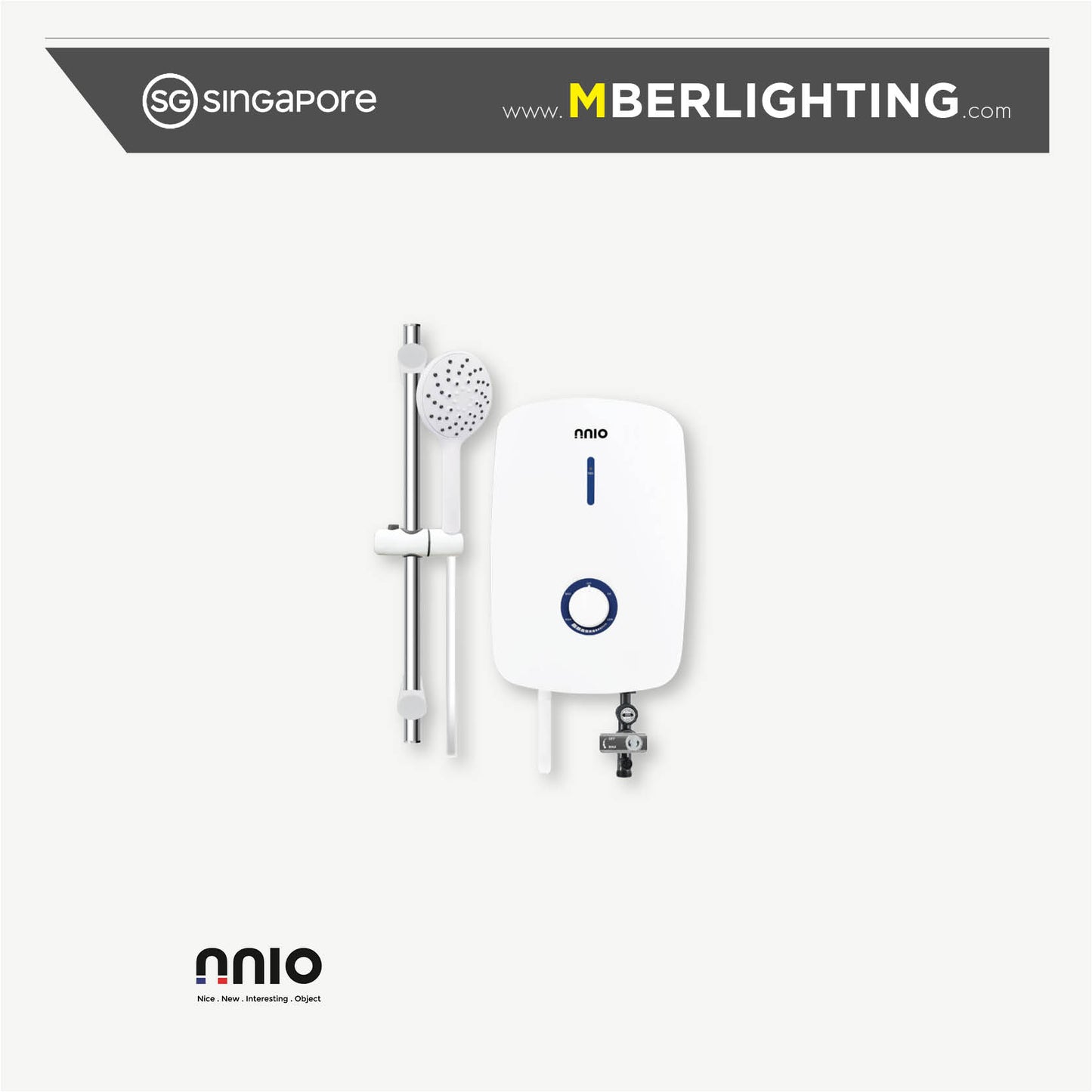 NNIO N3230SH Instant Water Heater WHITE