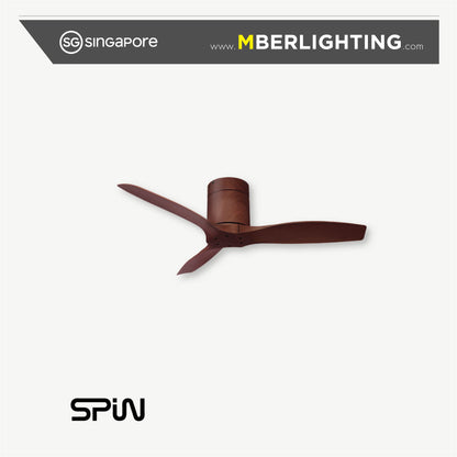 SIGNATURES 3-Blades Hugger Ceiling Fan SAVANNAH WALNUT