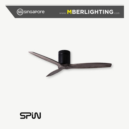 TIMBER 3-Blades Hugger Ceiling Fan ASH