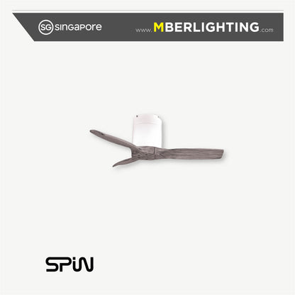 TIMBER 3-Blades Hugger Ceiling Fan ASH