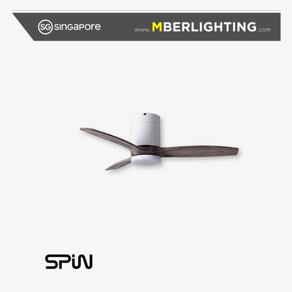 TIMBER 3-Blades Hugger Ceiling Fan ASH