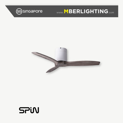 TIMBER 3-Blades Hugger Ceiling Fan ASH