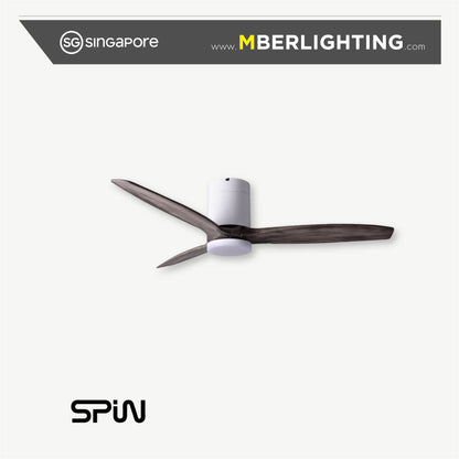 TIMBER 3-Blades Hugger Ceiling Fan ASH
