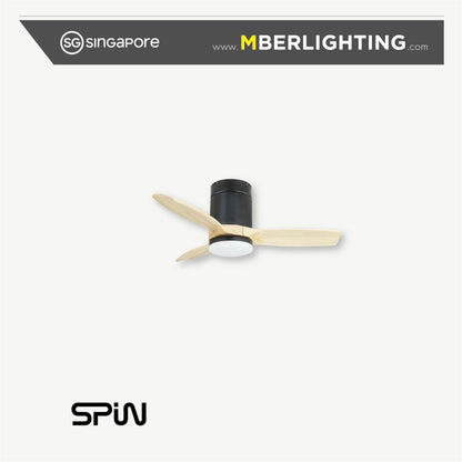 TIMBER 3-Blades Hugger Ceiling Fan OAK