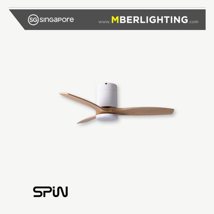 TIMBER 3-Blades Hugger Ceiling Fan OAK