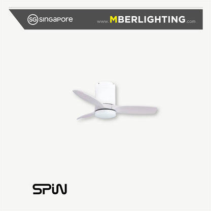 TIMBER 3-Blades Hugger Ceiling Fan OFF-WHITE
