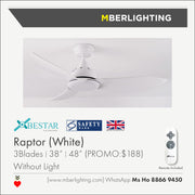 RAPTOR 38"/48" WHITE (24W LED Optional)