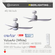 ValueAir 3Blades 40"/46" (White)