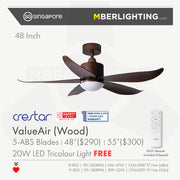 ValueAir 5Blades 48"/55" (Wood)