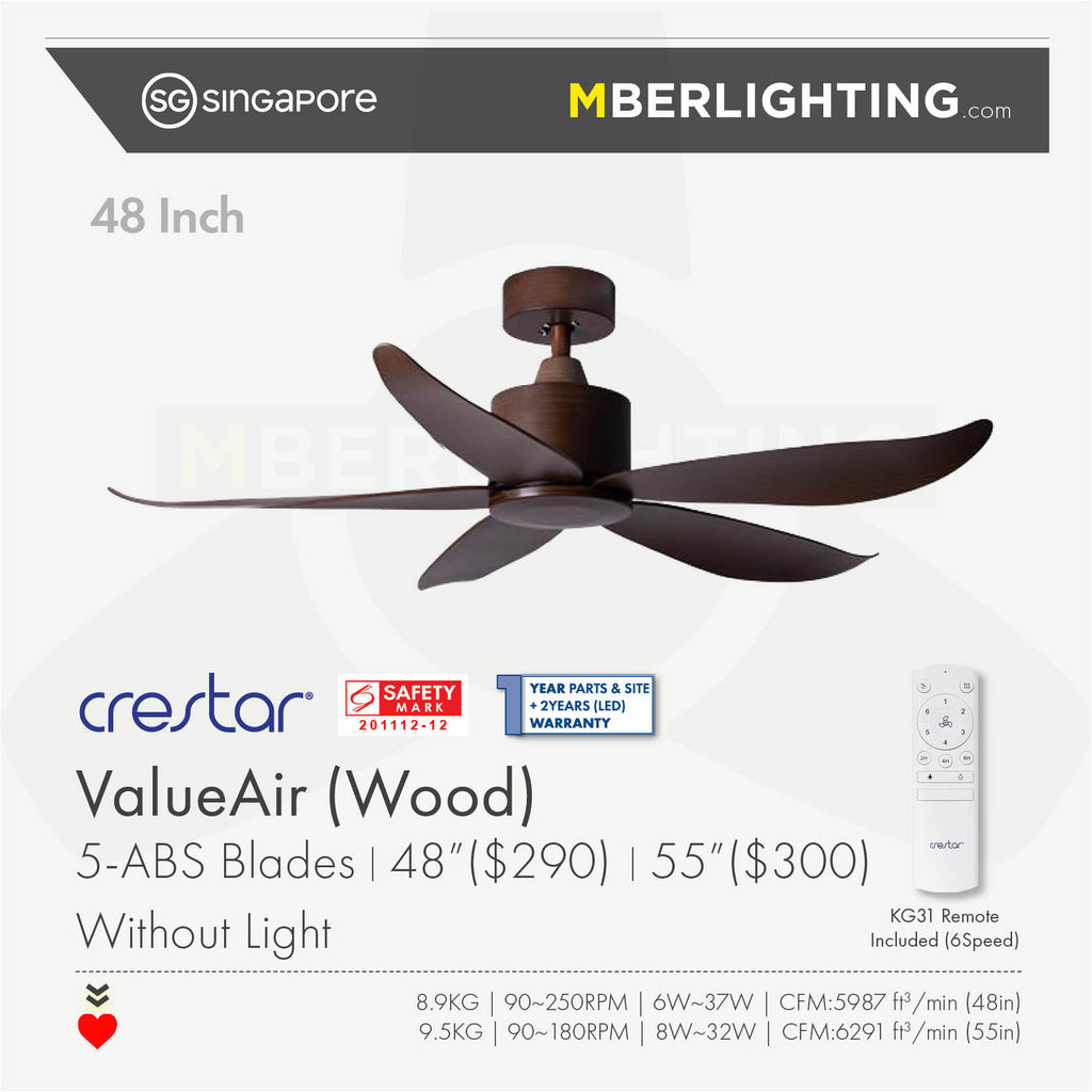ValueAir 5Blades 48"/55" (Wood)