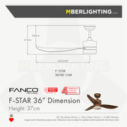 FANCO DC F-Star 36"/46"/52"